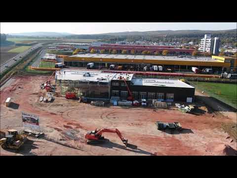 Baustelle des Autohauses