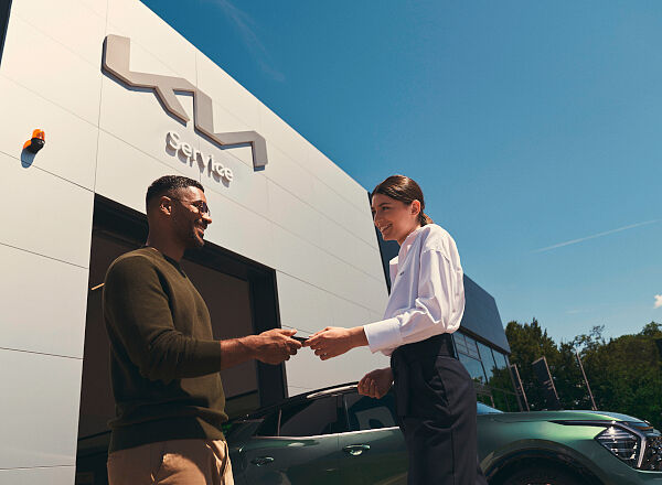 KIA Service Schlüssel übergabe