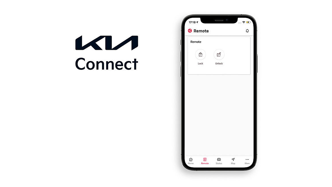 Smartphone mit der Remote App