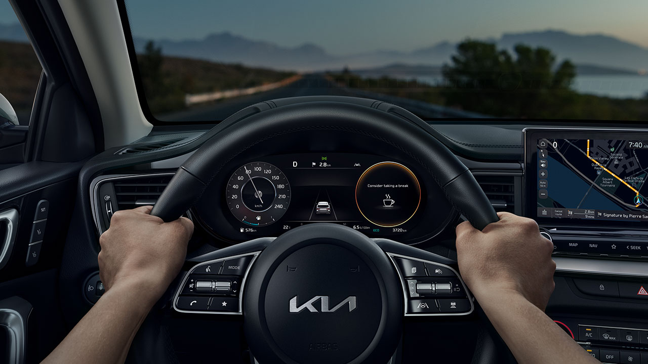 KIA Ceed GTL Fahrerperspektive.