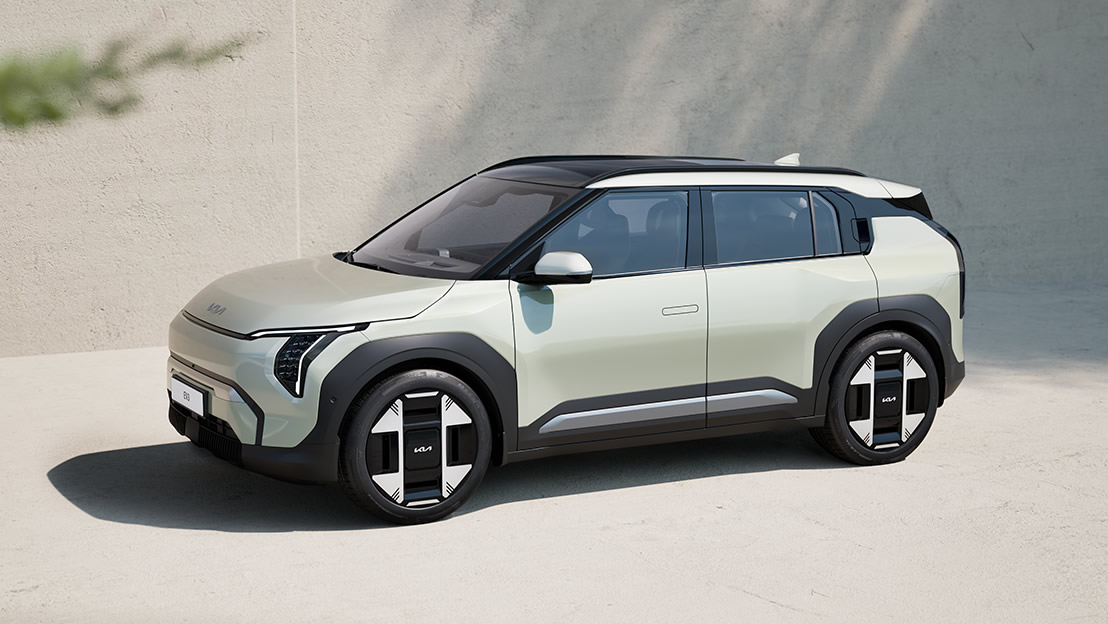 KIA EV3 parkend.