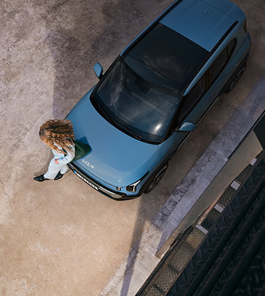 Kia EV2 Werbebild - Auto von oben