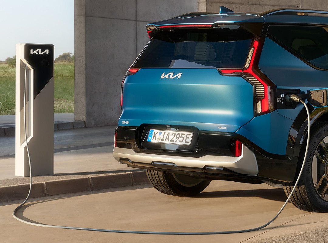 Kia EV9, Schnell geladen
