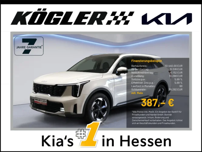 Details zum Fahrzeug: KIA Sorento 1.6T Hybrid Aut. Spirit |-20% |7SI|DRI|GD