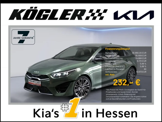 Details zum Fahrzeug: KIA Ceed 1.5i T DCT7 GT Line |-24% |LED|TEC|GD|PER