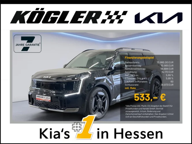 Details zum Fahrzeug: KIA EV9 AWD GTL |-18% SWIVEL GD