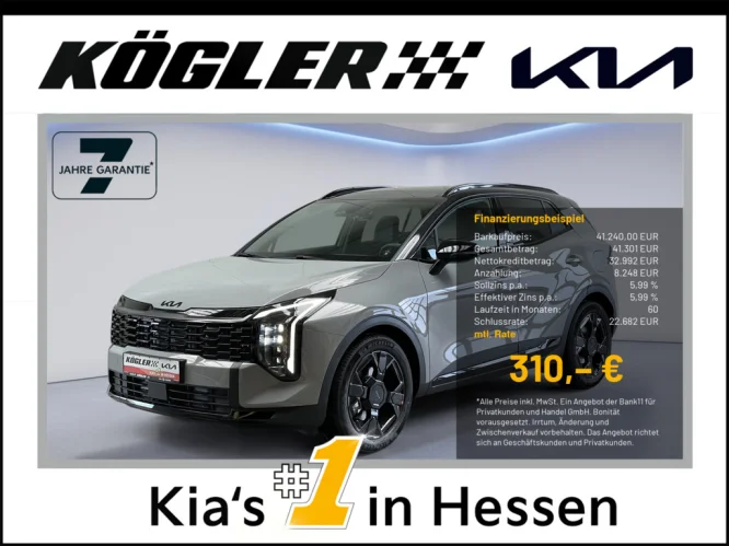 Details zum Fahrzeug: KIA SPORTAGE 1.6T AWD DCT BLACK ED SD DRIVE GD