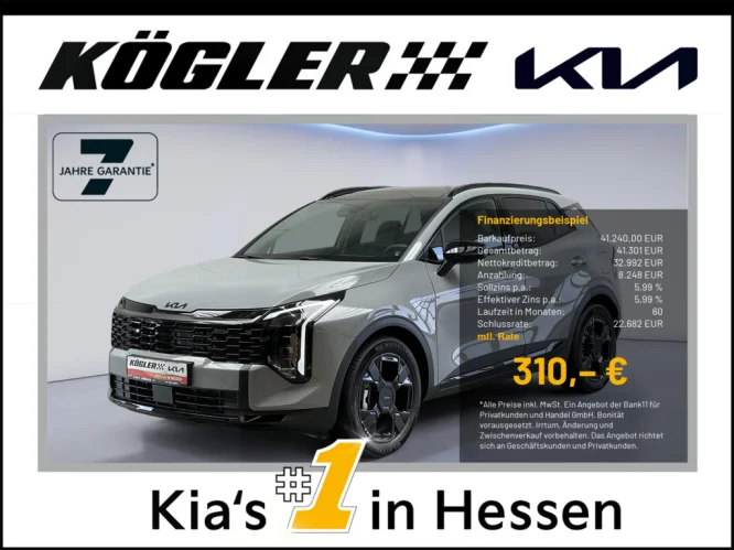 Details zum Fahrzeug: KIA SPORTAGE 1.6T HEV 2WD BLACK ED DRIVE GD
