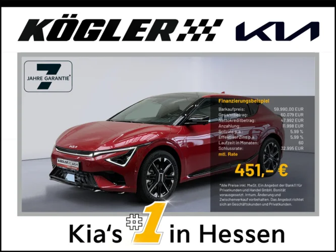 Details zum Fahrzeug: KIA EV6 PE 84 AWD GTL WP GD DWP SD DE TE
