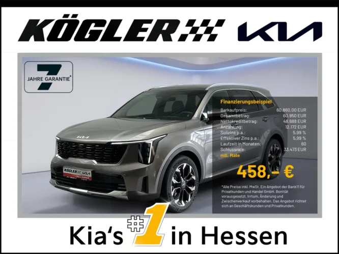 Details zum Fahrzeug: KIA SORENTO PE 2.2D AWD PLAT NAP PREM GD